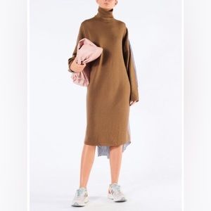 NWT Tibi Luxe Merino Wool Cotton Back Shirtdress - sz XS